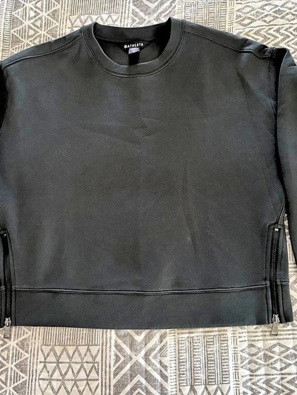 Athleta Form Knit Crew Sweatshirt Elm Size Medium